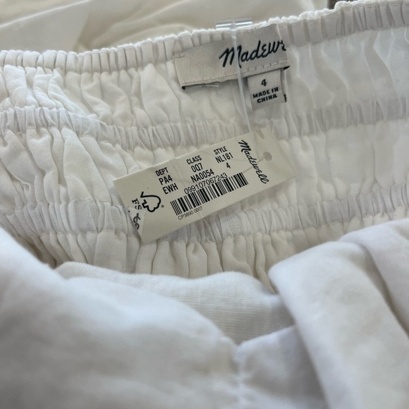 Madewell Double-Tie Cutout Sweetheart Midi Dress NL181 white - Picture 6 of 7